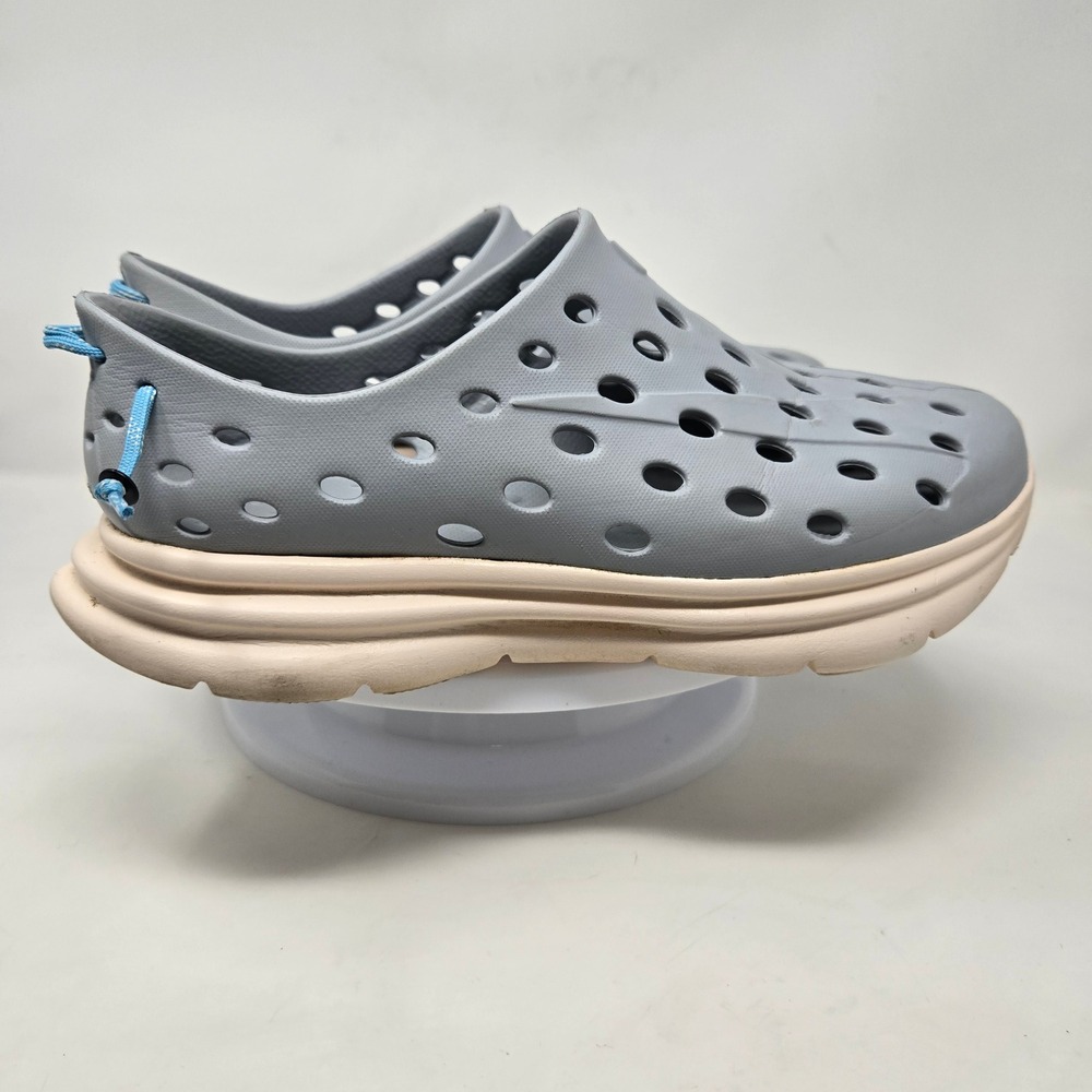 Kane Revive Active Recovery Shoes Light Blue Cream Perforated Slip On Sneakers